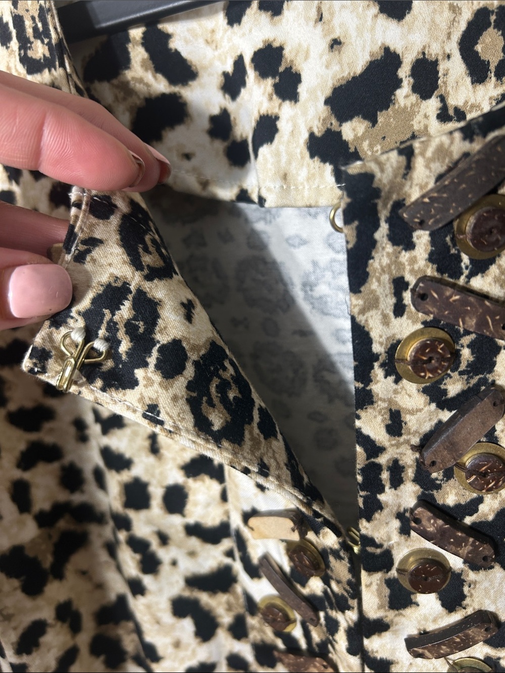 Ruby Rd. Leopard Print shacket Cream & Black - Picture 11 of 16